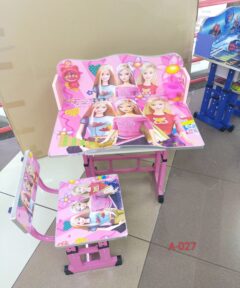 The Pink Kids Study Table offers a dedicated workspace for children, featuring an ergonomic design, adjustable height, and storage compartments, ideal for enhancing focus and comfort during study sessions.