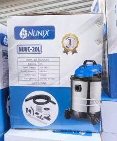 The Nunix 20L Wet and Dry Vacuum Cleaner is a powerful 1400W cleaning solution designed to handle both liquid spills and dry debris with ease. Featuring a stainless steel 20L tank, blower port, swiveling casters, and a 3.5M power cord, it’s perfect for homes, offices, and workshops. Get yours today at Jesoko.com for the best deals on high-quality cleaning appliances!