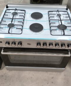 BJS 60x90 Gas Cooker, 4+2 hot plate gas cooker, electric oven with grill, 90L oven capacity, gas cooker with gas sensor, turbo fan oven, energy-efficient gas cooker, multi-burner gas cooker Kenya, home and commercial gas cooker, large kitchen cooker, durable gas cooker, best gas cooker for baking, electric and gas combination cooker, stylish gas cooker Kenya, buy gas cooker online Kenya, Jesoko Kenya.