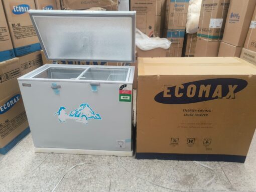 Ecomax deep freezer, 219 litres freezer, chest freezer, energy-efficient freezer, adjustable thermostat freezer, direct cooling freezer, CFC-free freezer, low noise freezer, easy-to-clean freezer, buy freezer online, kitchen appliances Kenya, freezer for food storage, affordable deep freezers, Jesoko