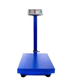High-precision 500Kg digital platform weighing scale with stainless steel platform, LED display, and rechargeable battery for industrial and commercial use.