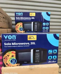 Von Digital Microwave 20L Solo VAMS-20DGX with 700W power, digital controls, and compact design, available at Jesoko.com in Kenya