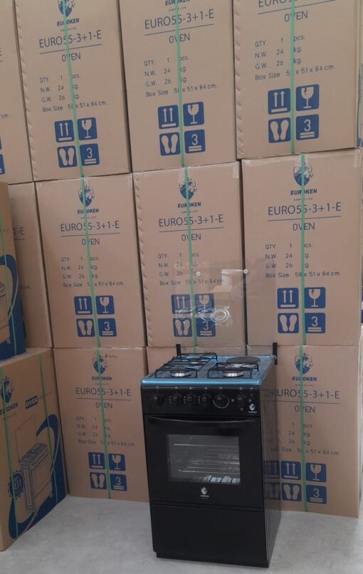 Euroken 50×55 3+1 Standing Cooker with Electric Oven