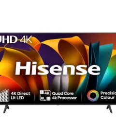 Hisense 32-inch Android TV with LED display, YouTube, Netflix, and Google Play Store, available in Kenya Hisense 43-inch Android A4 TV with UHD resolution, Dolby Vision HDR, and VIDAA OS, available in Kenya Hisense 43-inch 4K A6 TV with Dolby Vision, HDR10, and Bluetooth, available in Kenya Hisense 50-inch UHD TV with Dolby Vision HDR, screen mirroring, and VIDAA OS, available in Kenya Hisense 55-inch UHD TV with Dolby Vision HDR and Chromecast, available in Kenya Hisense 65-inch UHD TV with Dolby Vision HDR, screen mirroring, and Chromecast built-in, available in Kenya