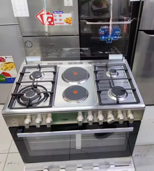 60*90 Von 4+2 without gas compartment standing cooker