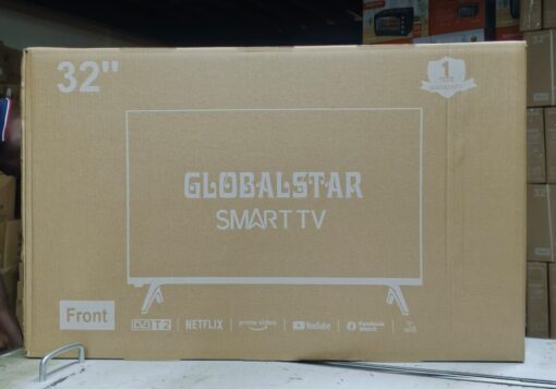 The Globalstar 32 Inches Smart Android Digital TV features a sleek narrow frame, high-definition resolution, and multiple connectivity options, making it an ideal choice for entertainment in Kenyan homes.