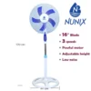 Nunix 16-Inch Standing Fan with Quiet Operation, Adjustable Height, 3 Speed Settings, and 180-Degree Rotation for Home and Office in Kenya