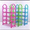 Simple Plastic 5-Tier Shoe Rack is the perfect solution for organizing your footwear while keepin