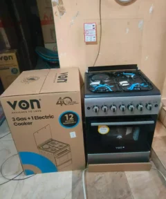 von 3+1 standing cooker, 58x58 standing cooker, von gas and electric cooker, standing cooker with electric oven, von cooker Kenya, best standing cooker Kenya, gas and electric cooker Kenya, von 3 gas 1 electric cooker, kitchen appliances Kenya, buy standing cooker online, affordable cookers Kenya, Jesoko cookers, durable standing cooker, high-quality kitchen cooker