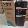 Von Hotpoint 3-Tap Water Dispenser - Hot, Cold, and Normal with Child Lock on Hot Faucet (Black)