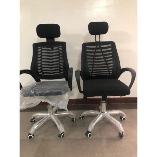 Secretarial Mesh Office Chair with Headrest