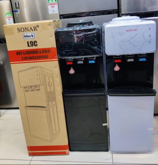 Sonar L9C Floor-Standing Water Dispenser – 3 Taps for Hot, Normal, and Cold Water in Kenya