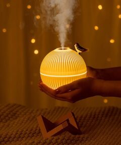 Lark Bird Ultrasonic Air Humidifier Diffuser with Wooden Stand – Cool Mist Atomizer for Home and Office in Kenya