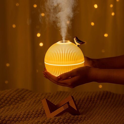 Lark Bird Ultrasonic Air Humidifier Diffuser with Wooden Stand – Cool Mist Atomizer for Home and Office in Kenya