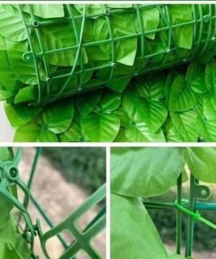 UV-Protected Green Balcony Privacy Fence with Artificial Leaves for Outdoor Use in Kenya