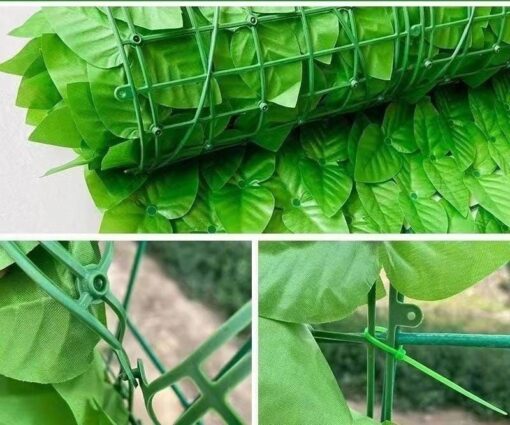 UV-Protected Green Balcony Privacy Fence with Artificial Leaves for Outdoor Use in Kenya